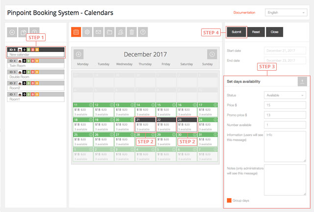 Get control in managing your calendars booking