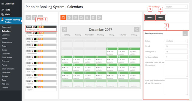 Get control in managing your calendars booking