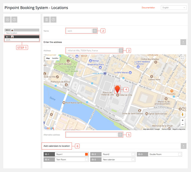 Set location data