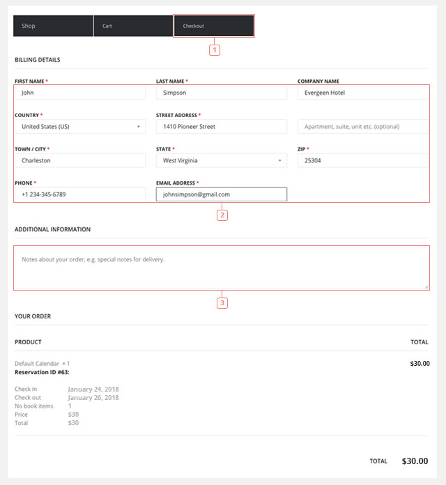 WooCommerce extension booking plugin